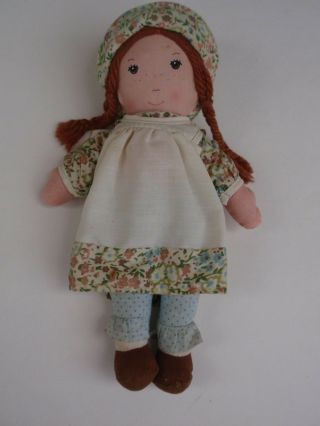 Vintage 1970s Holly Hobbies Friend Heather Cloth Fabric Doll Knickerbocker Toy