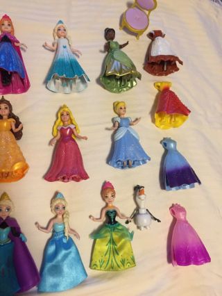 Disney Princess Magic Clip Magiclip 15 Dolls Dresses Plus Bonus Dresses 3