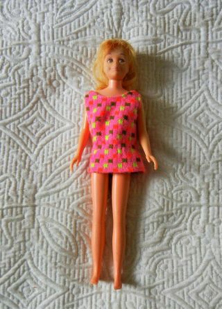 Vtg Mattel Scooter Doll Wearing Tagged Barbie 1160 Tnt Pink Top