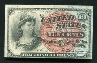 Fr.  1261 10 Ten Cents Fourth Issue Fractional Currency Note Uncirculated