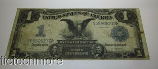 1899 $1 Dollar Black Eagle Silver Certificate Large Size Note V58595279