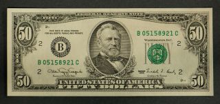 1990 Series $50 Federal Reserve Note - York - Crisp Uncirculated B05158921c