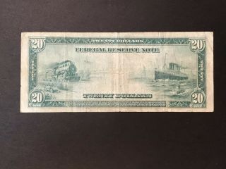 1914 $20 Federal Reserve Note Chicago (&) 2