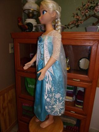 Disney ' s Frozen Princess Elsa Life - Size My - Size Doll 38  Tall Adorable 2