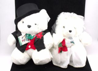 Mr And Mrs Santabear 2000 Daytons Marshall Fields Hudsons Collectible Bears
