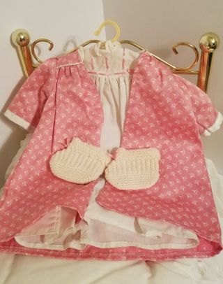 Pleasant Company American Girl Samantha Brass Bed & Nightgown/robe Retired