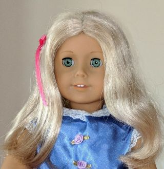 American Girl Caroline,  Blonde Hair,  Green Eyes,  2 Outfits