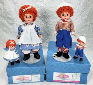 Madame Alexander Storyland Dolls Mop - Top Wendy,  Mop - Top Billy W Ornaments,  Boxes