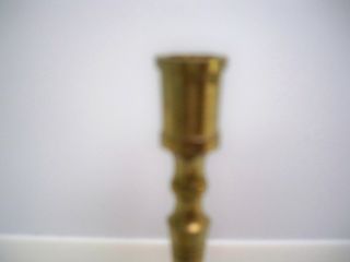 MINATURE SOLID BRASS CANDLESTICK FOR DOLL HOUSE OR MINATURE DISPLAY CABINET 3
