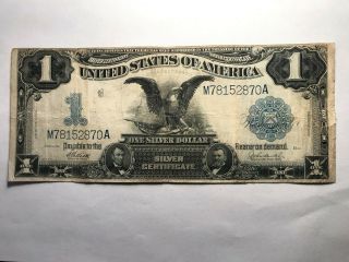 1899 $1 Silver Certificate Large Size Note - F/vf Some Crisp See Photos