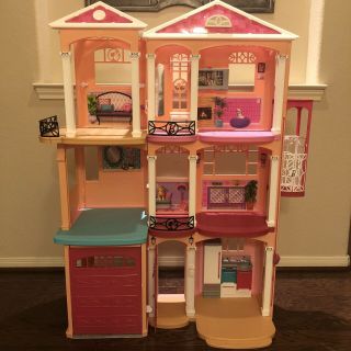 2015 Barbie Dream House 3 Story With Elevator - And Barbie Rv Camper