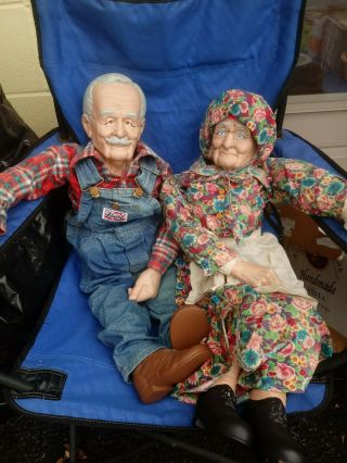 William L Wallace Old Grandma.  And Grandpa Dolls