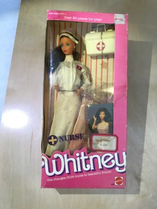 Mattel Barbie Nurse Whitney Doll With Old Box Doll Looks Very Good