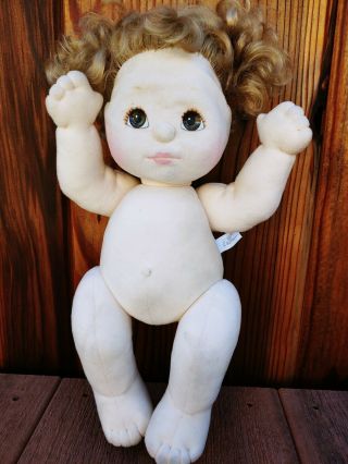 Mattel 1985 My Child Doll With Blonde Hair & Brown Eyes