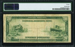 Fr.  979a $20 1914 Federal Reserve Note PMG Very Fine 20 2