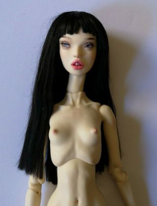 Black Alpaca Wig For Popovy Sisters Doll