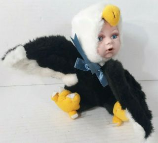 Show Stoppers Inc.  Patriotic Bald Eagle Porcelain Face Plush Made In The Usa