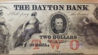The Dayton Bank 1850s St.  Paul Minnesota $2 Banknote Pmg 30 Remainder 1120 - 25