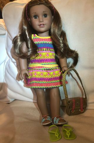 Leah,  American Girl Doll Of The Year 2016,  Outfit,  Bag,  Extra Sandals
