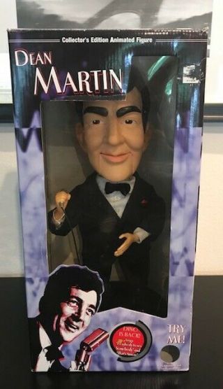 Collectors Edition Dean Martin Animated Singing Gemmy Figurine Doll