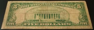 1929 $5 National Currency from The Citizens National Bank of Norwalk,  Ohio 3