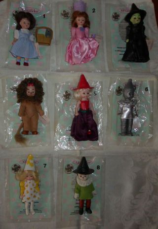 2007 Mcdonalds Happy Meal Dolls - Complete Set - Wizard Of Oz - Madame Alexander