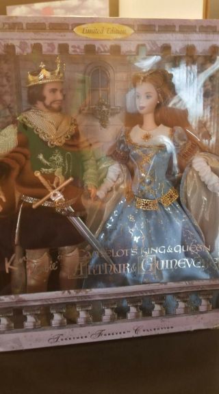 Barbie & Ken As Camelot King Arthur & Queen Guinevere Limited Edition Dolls