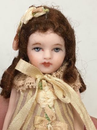Dollhouse Miniature Porcelain Little Girl Doll