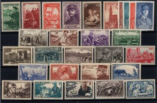 P127070/ France Stamps – Lot 1939 - 1941 Mnh 160 E