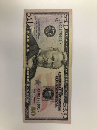 2009 $50 Star Note