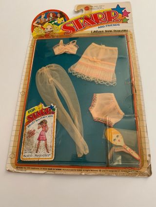 1979 Mattel Starr And Friends Doll Fashion Fancy Frills Lingerie Set 3323