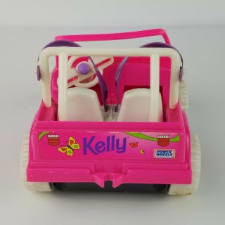 1997 Mattel Barbie Kelly Doll Pink Power Wheels Jeep Sounds Battery Toy 3