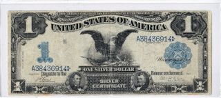 1899 $1 Black Eagle Silver Certificate Large " Fr - 226a " ( (date Below Serial))