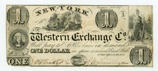1837 $1 The York And Western Exchange Co.  - York Note