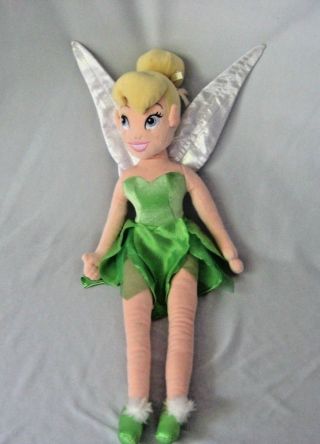Disney Store Tinker Bell Soft Plush Doll 21 " Peter Pan