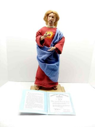 Ashton Drake The Sacred Heart Of Jesus Christian Porcelain Doll With 2
