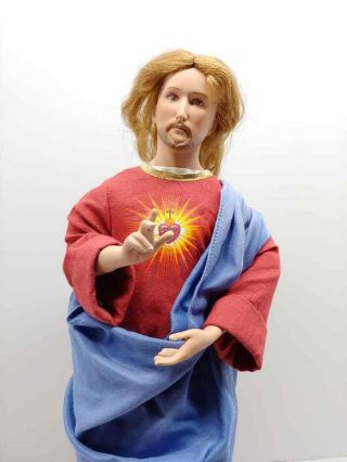 Ashton Drake The Sacred Heart Of Jesus Christian Porcelain Doll With 3