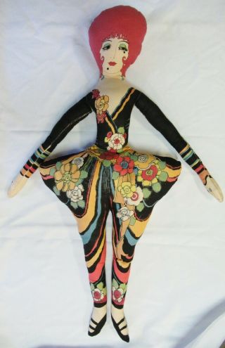 Vtg The Toy Sew It Yourself Rag Toys 35” Sybill Boudoir Cloth Doll
