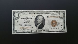 1929 $10 NATIONAL CURRENCY 