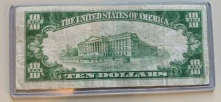 US 1928 $10 DOLLAR GOLD CERTIFICATE. 2