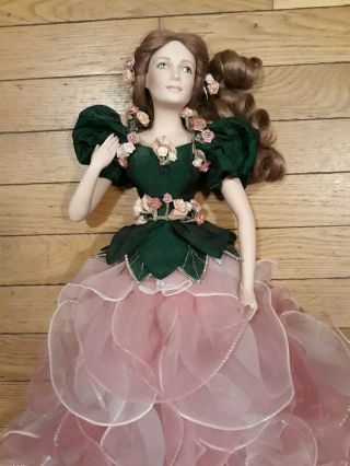 Franklin The Rose Princess Heirloom Porcelain Doll 1988 3