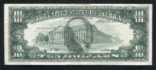 1995 $10 Federal Reserve Note “complete Face To Back Offset Printing Error” Vf,