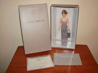 2003 Mattel Giorgio Armani Limited Edition Barbie Doll B2521 W/ Box,