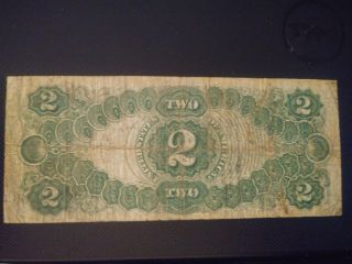 1917 $2 Two Dollar United States legal tender large note 2