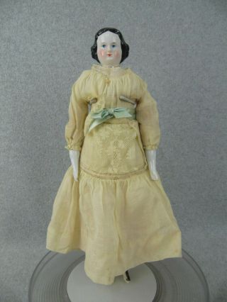 17 " Antique German China Shoulder Head Doll For Display Or Restoration