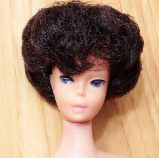 Vintage Dark Brunette Bubble Cut Barbie Doll