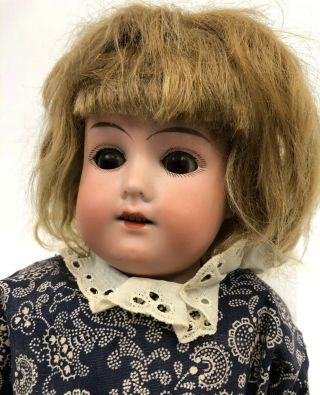 Antique 16 " Armand Marseille 370 Germany Bisque Porcelain Sleep Eye Floral Doll