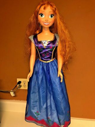Disney Frozen My Size Anna Doll 38 " 3 Ft Tall Life Size