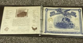 13 American Revolution Bicentennial Commemorative Dollar Certificates 1776 - 1976