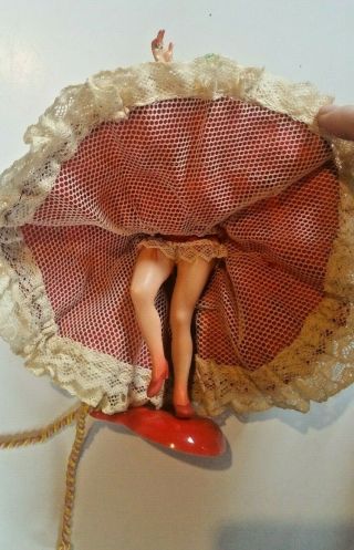 MARIN CHICLANA Flamenco Dancer Spanish Doll 8 Inches on Stand Red Dress 3